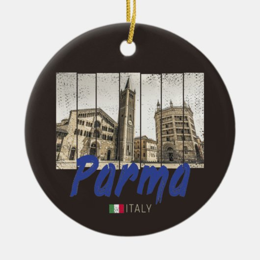 Parma Emilia-Romagna Italië  Souvenir Keramisch Ornament (Voorkant)