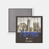 Parma Emilia-Romagna Italië  Souvenir Magneet (Voorkant / Achterkant)