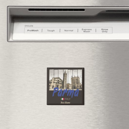 Parma Emilia-Romagna Italië  Souvenir Magneet (Insitu (Vaatwasser))