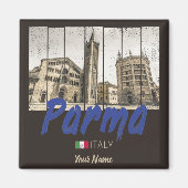 Parma Emilia-Romagna Italië  Souvenir Magneet (Voorkant)
