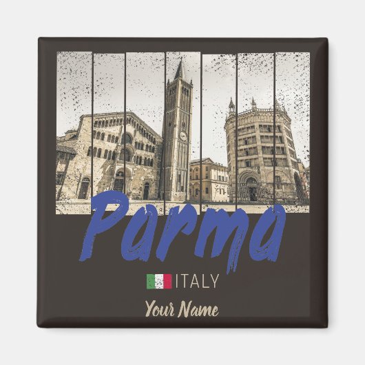 Parma Emilia-Romagna Italië  Souvenir Magneet (Voorkant)