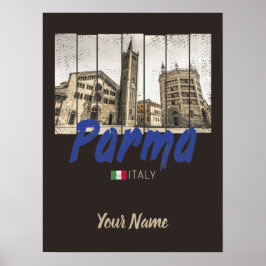 Parma Emilia-Romagna Italië  Souvenir Poster