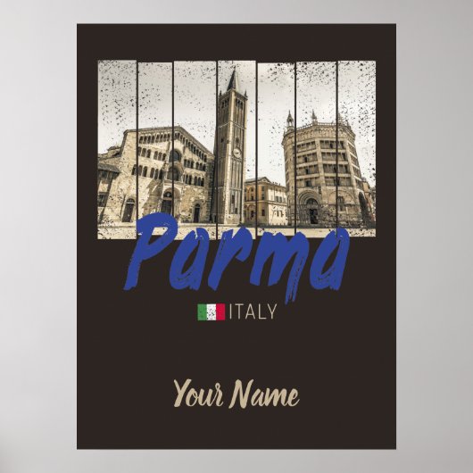 Parma Emilia-Romagna Italië  Souvenir Poster (Voorkant)