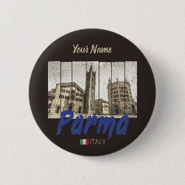 Parma Emilia-Romagna Italië  Souvenir Ronde Button 5,7 Cm