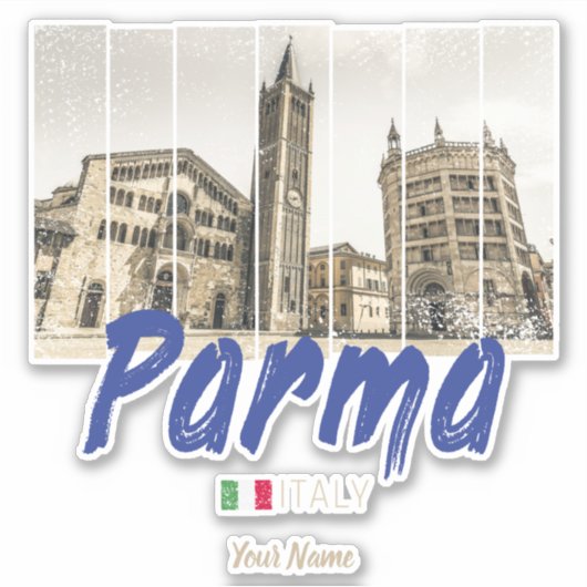 Parma Emilia-Romagna Italië  Souvenir Sticker (Voorkant)