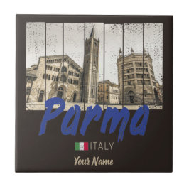 Parma Emilia-Romagna Italië  Souvenir Tegeltje