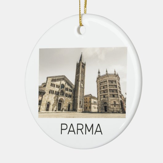 Parma Emilia Romagna Piazza Del Duomo Italië Keramisch Ornament (Links)