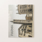Parma Emilia Romagna Piazza Del Duomo Italië Legpuzzel (Verticaal)