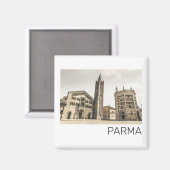 Parma Emilia Romagna Piazza Del Duomo Italië Magneet (Voorkant / Achterkant)
