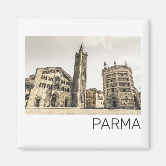 Parma Emilia Romagna Piazza Del Duomo Italië Magneet (Voorkant)