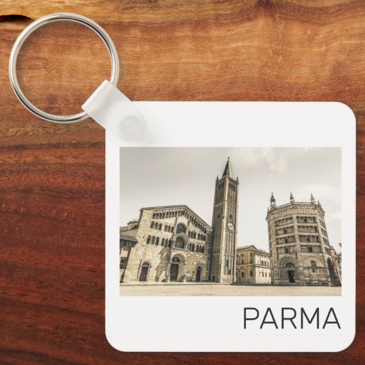 Parma Emilia Romagna Piazza Del Duomo Italië Sleutelhanger (Voorkant)