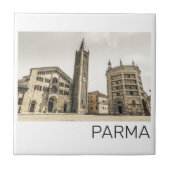Parma Emilia Romagna Piazza Del Duomo Italië Tegeltje (Voorkant)