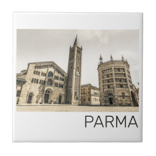 Parma Emilia Romagna Piazza Del Duomo Italië Tegeltje