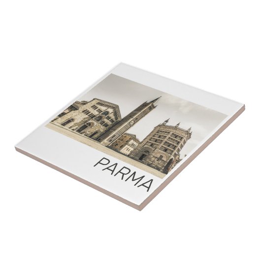 Parma Emilia Romagna Piazza Del Duomo Italië Tegeltje (Zijkant)