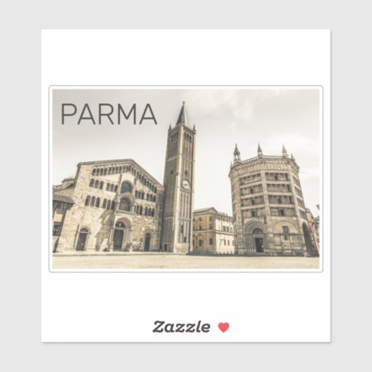 Parma Emilia Romagna Piazza Duomo Italië Sticker (Vel)