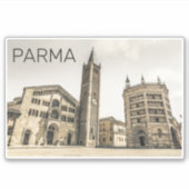 Parma Emilia Romagna Piazza Duomo Italië Sticker (Voorkant)