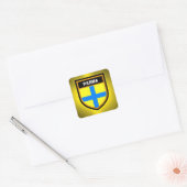 Parma Flag Vierkante Sticker (Envelop)