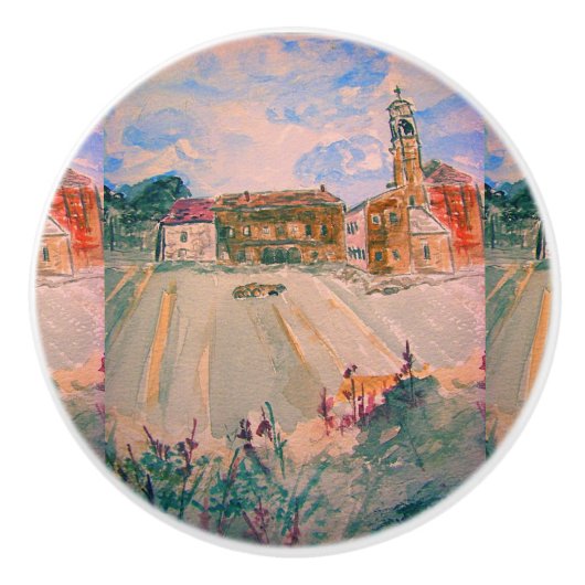 parma italië keramische knop (Voorkant)