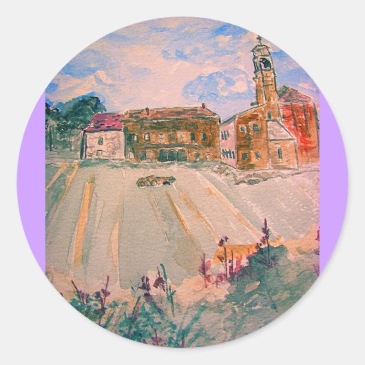 parma italië ronde sticker (Voorkant)