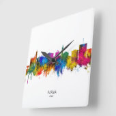 Parma Italië Skyline Vierkante Klok (Hoek)