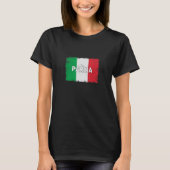Parma Italië Stad met Italiaanse vlag T-shirt (Voorkant)