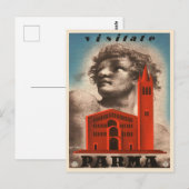 Parma, Italië Vintage Travel Briefkaart (Voorkant / Achterkant)