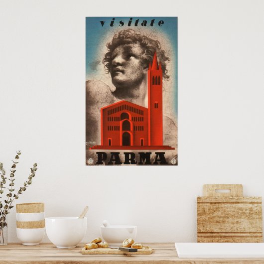 Parma, Italië Vintage Travel Poster (Keuken)