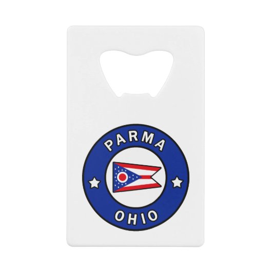 Parma Ohio Creditkaart Flessenopener (Voorkant)