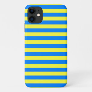 Parma vlag strepen stad italië symbool blauw geel Case-Mate iPhone case