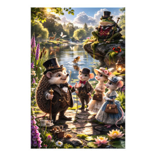 Parmant voor vrienden, kunst van Victorian garden  Foto Afdruk