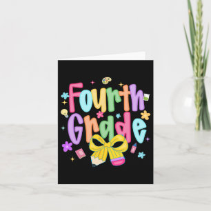 Parmantige 4e klas terug naar school eerste dag va kaart