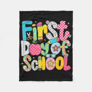 Parmantige eerste schooldag terug naar school lera fleece deken
