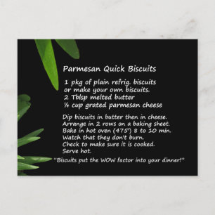 Parmesan Quick Biscuits Recipe Briefkaart