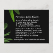 Parmesan Quick Biscuits Recipe Briefkaart (Voorkant)
