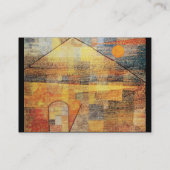 PARNASSUS / ABSTRACT, zwart, goudmetaal Visitekaartje (Achterkant)