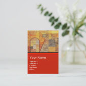 PARNASSUS / ABSTRACT, zwart Visitekaartje (Staand voorkant)