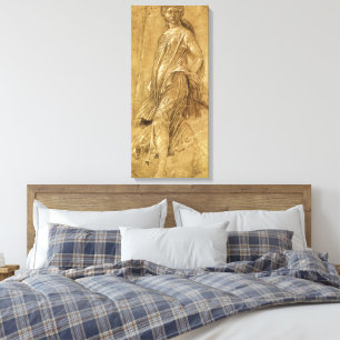 Parnassus, Dansende Muze door Andrea Mantegna Canvas Afdruk