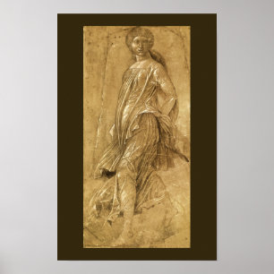 Parnassus, Dansende Muze door Andrea Mantegna Poster