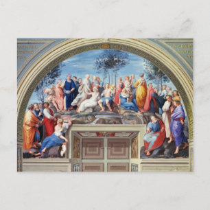Parnassus en de Disputa van de Stanza della S Briefkaart