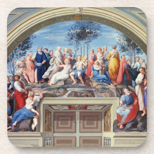 Parnassus en de Disputa van de Stanza della S Drankjes Onderzetter (Voorkant)