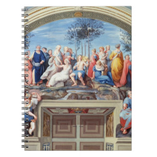 Parnassus en de Disputa van de Stanza della S Notitieboek