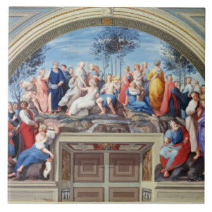 Parnassus en de Disputa van de Stanza della S Tegeltje