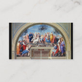 Parnassus en de Disputa van de Stanza della S Visitekaartje (Achterkant)