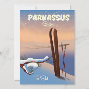 Parnassus Greece Ski reisposter