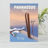 Parnassus Griekenland Ski-reisposter (Staand voorkant)