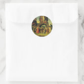 Parnassus, Mars en Venus door Andrea Mantegna Ronde Sticker (Tas)