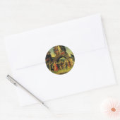 Parnassus, Mars en Venus door Andrea Mantegna Ronde Sticker (Envelop)