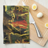 Parnassus, Mars en Venus door Andrea Mantegna Theedoek (Quarter Fold)