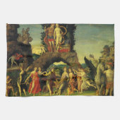 Parnassus, Mars en Venus door Andrea Mantegna Theedoek (Horizontaal)