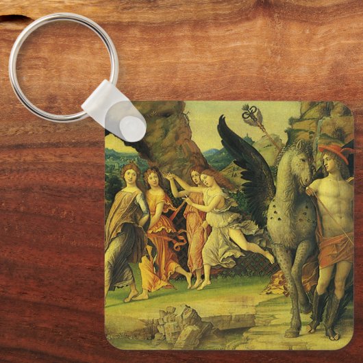 Parnassus, Mars en Venus van Andrea Mantegna Sleutelhanger (Voorkant)